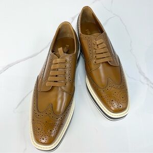 Prada Oxford Platform Loafers